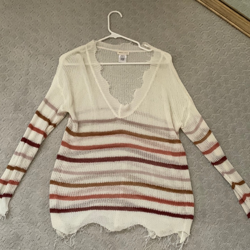 Main Strip oversized sweater, size small